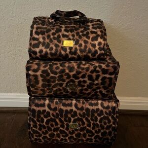 Joy Mangano Leopard Print Storage Bags